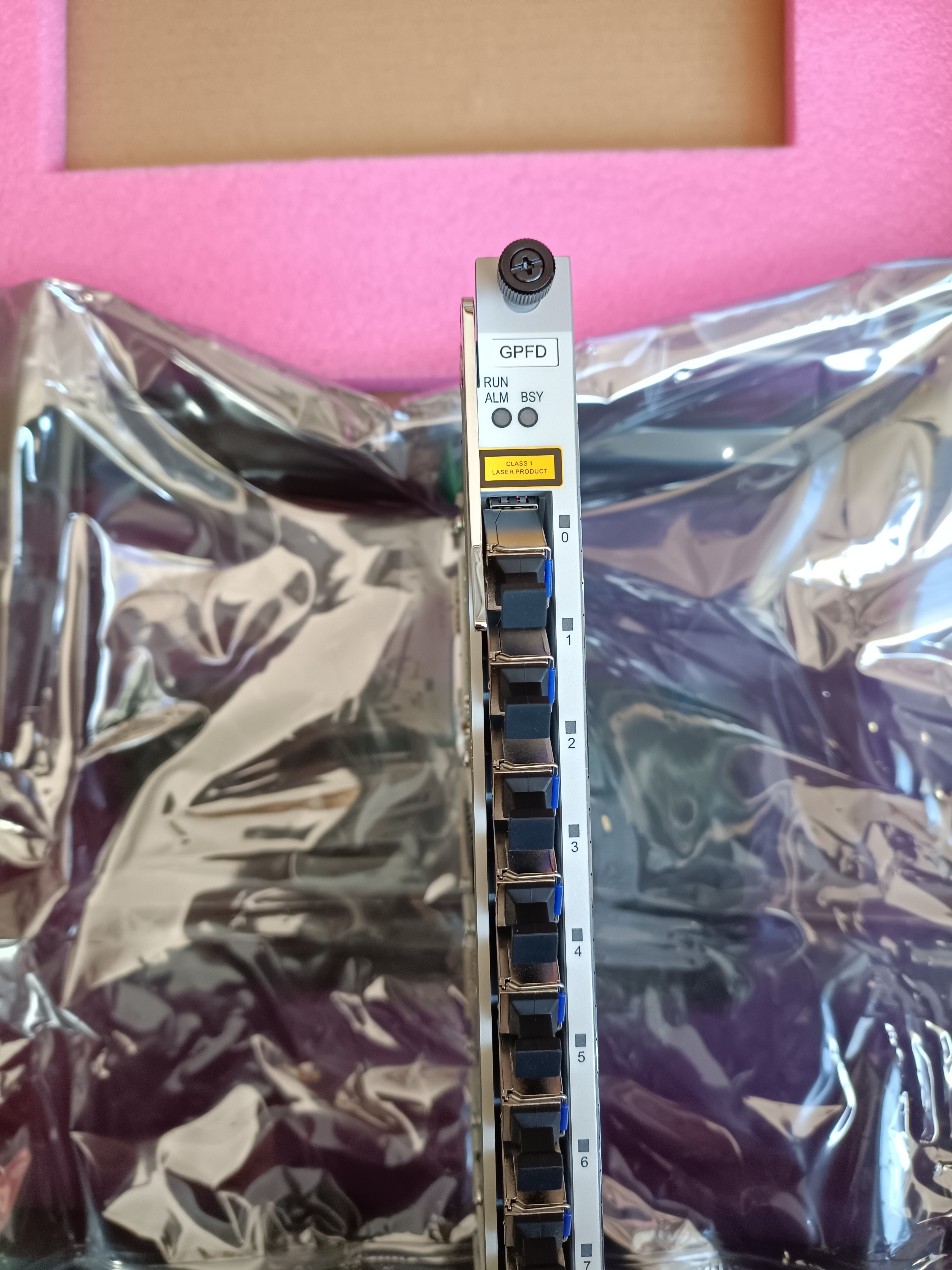 标题:16端口gpon olt接口板华为gpfd版本805满配c 模块