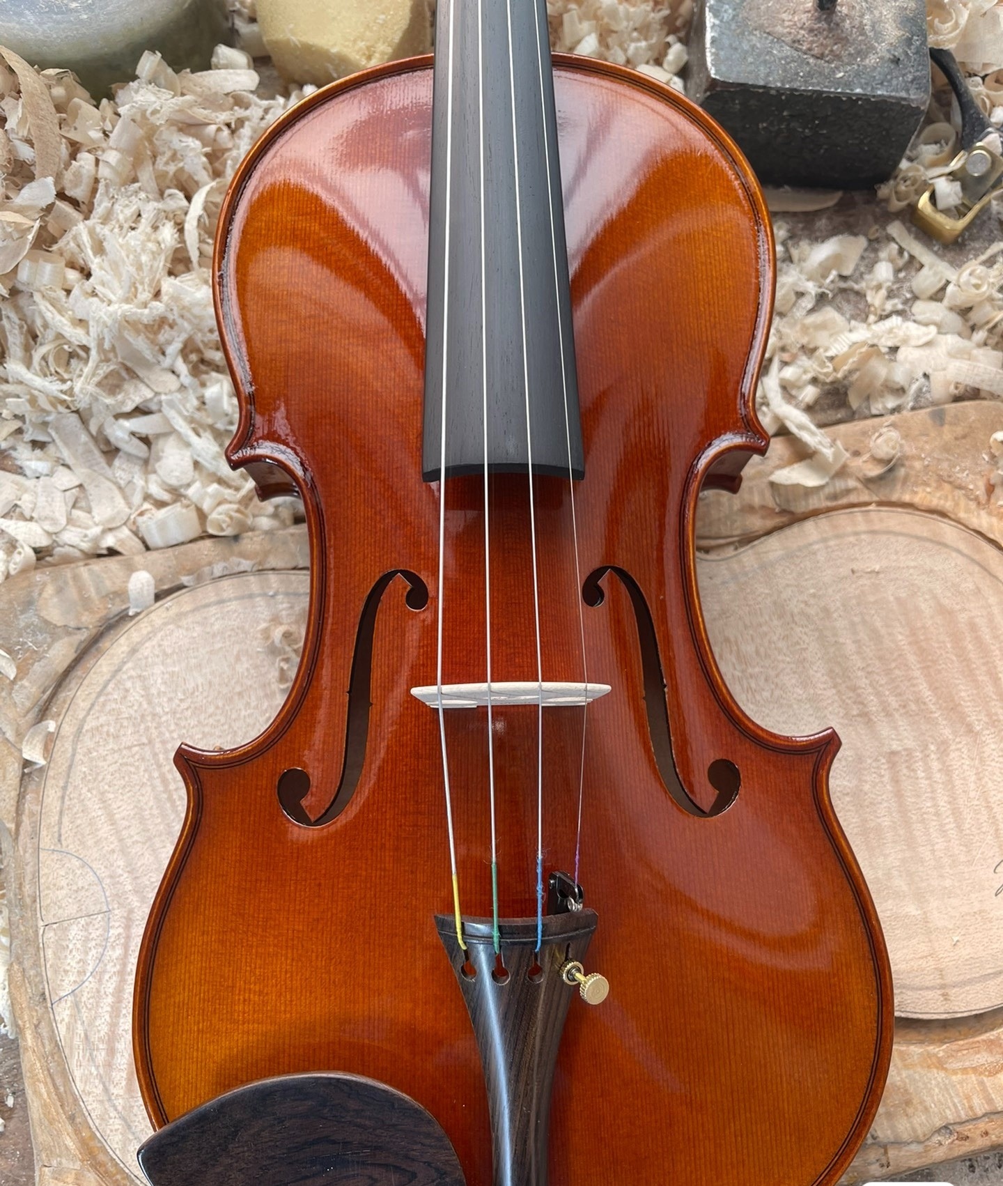 顶级枫木背板 小提琴4/4成人演奏级个人工作室纯手工制作,八年自然