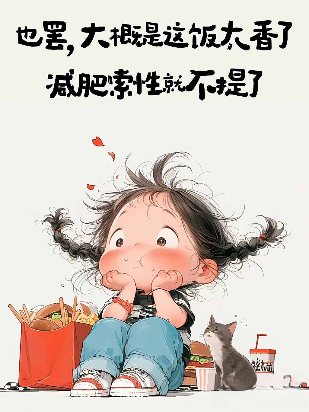 我要减肥,用鲁迅的话怎么说?我大抵是失败了,横竖都瘦不下来.