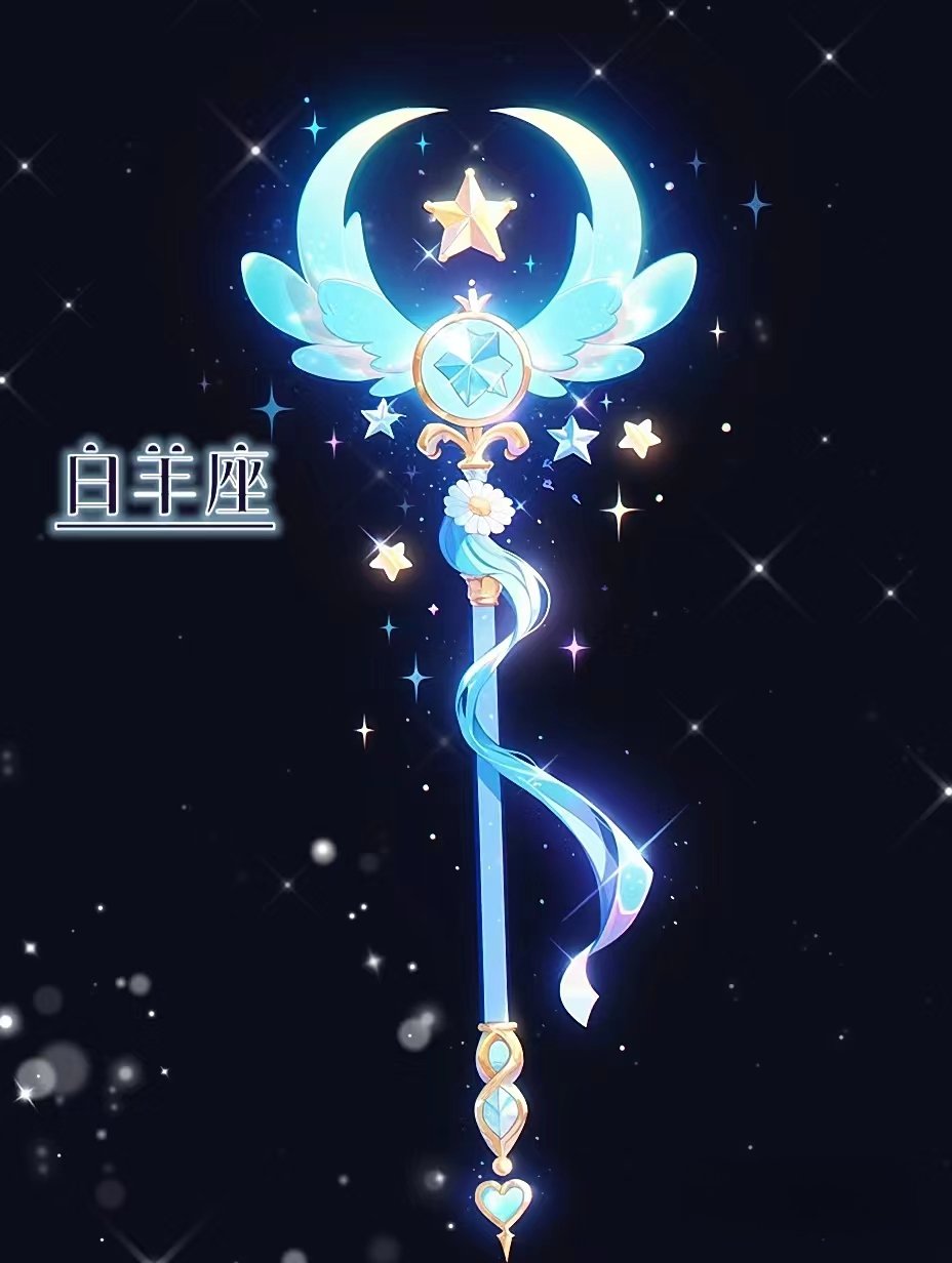 白羊座的那根,在璀璨星空下舞动,仿佛携带着无尽的希望之光