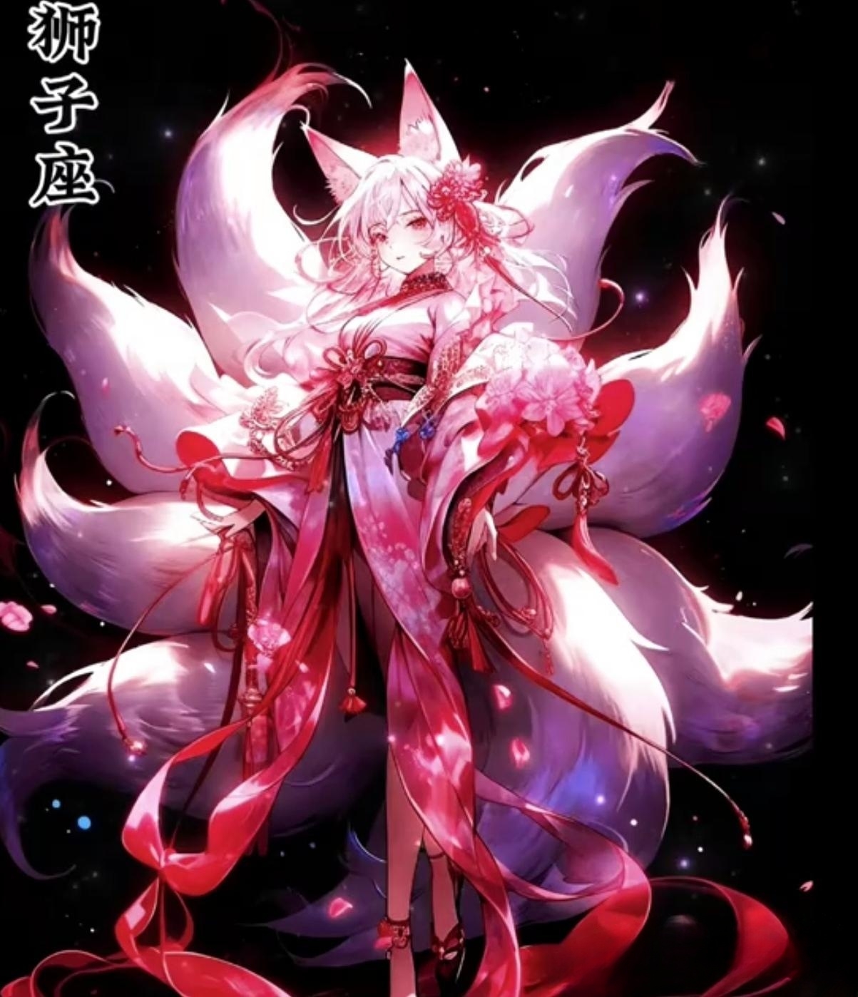星尘轻绘,十二星座间,水瓶座孕育了不凡的仙灵——九尾狐之妹.