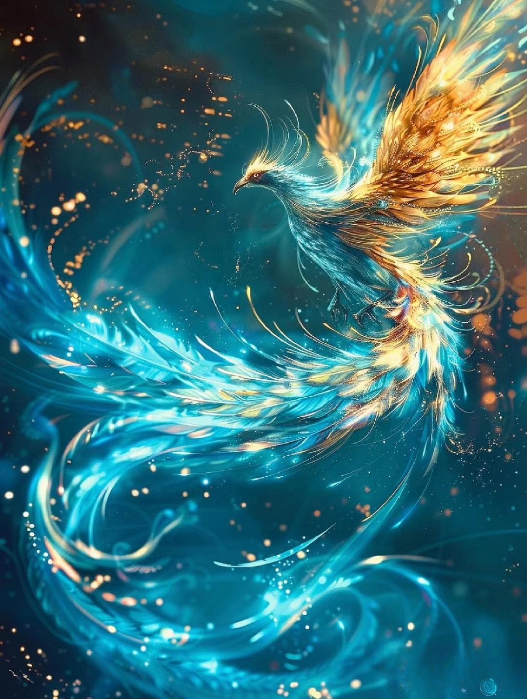 其翼尖轻触,划破夜的寂静帷幕,织就一幅幅无尽遐想与神往的梦幻篇章