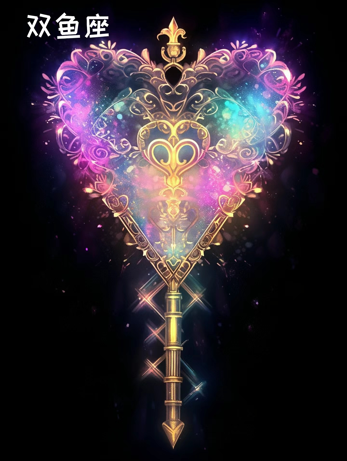 璀璨的十二星座钥匙,其中一把心形设计,宛如魔法般引领双子座踏上一段