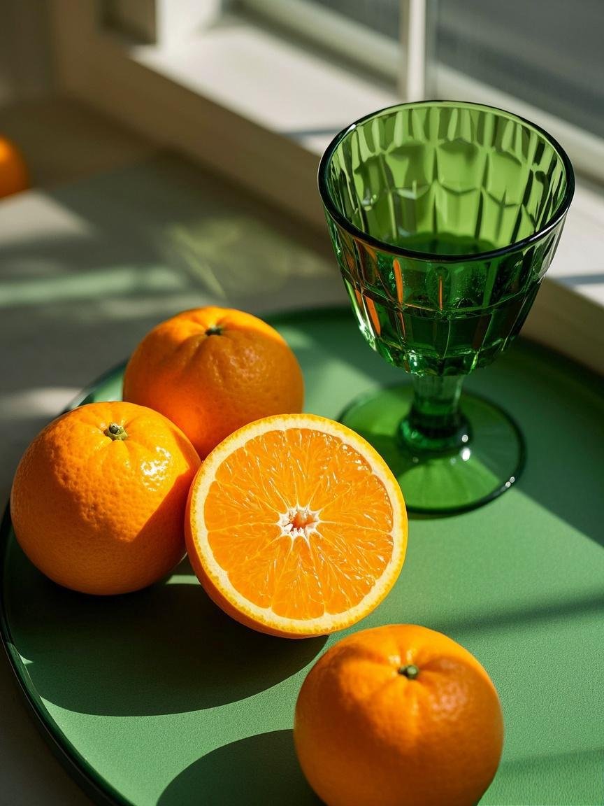 色彩饱满得图片橙子 ins维c图片橙子唯美挤橙子ins图片阳光橙子杯子