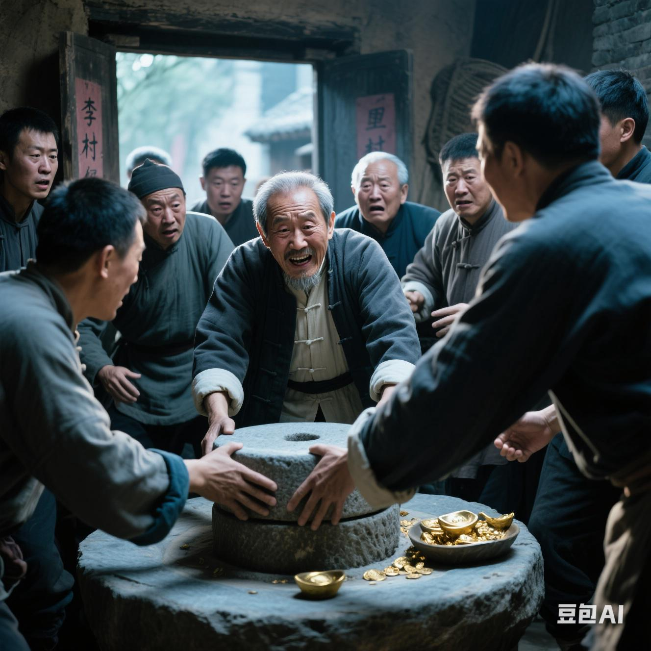 村头住着一位憨厚老实的老石匠,名叫李大爷