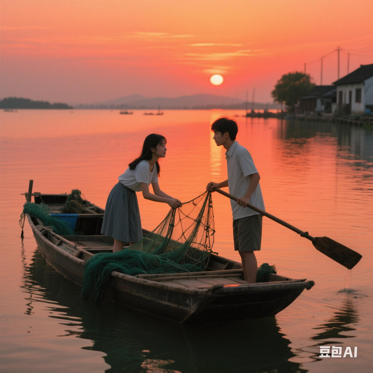 在太湖水滋养的乡村,爱情如湖畔初绽的莲花般纯净美好