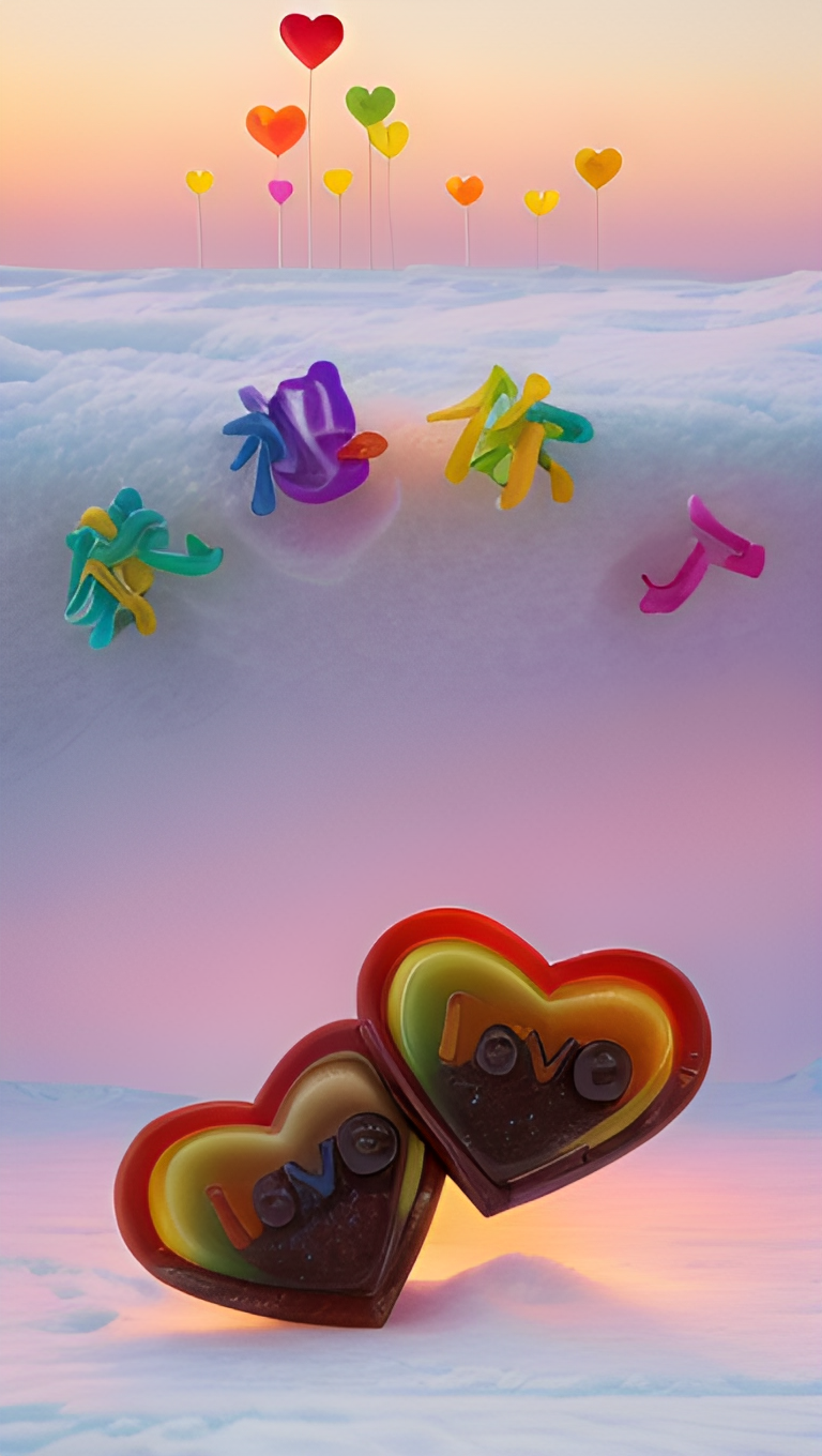 它们在雪地上熠熠生辉,仿佛在告诉我们:在这个冰冷的冬日里,有爱,就有