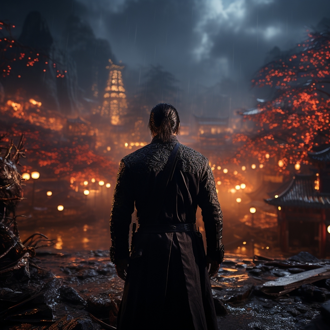 4个剑客背影,你觉得那个最帅