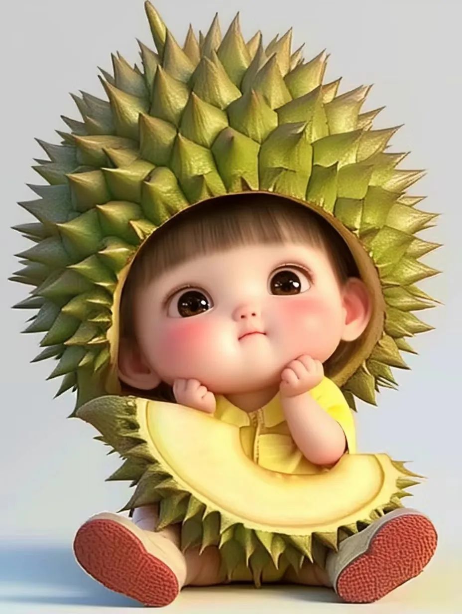 榴莲萌娃,萌化你的心