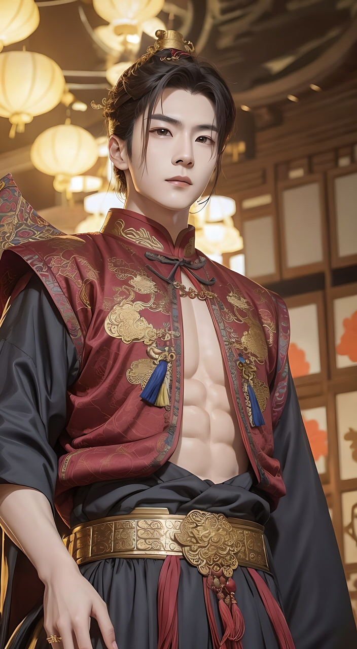 穿着中国古风的服装的帅哥们,有气质[赞同]