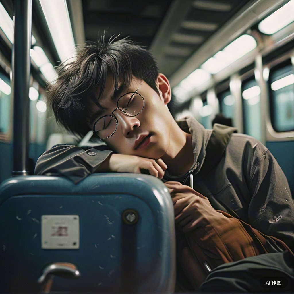 座位之上眠声起,梦中寻觅心安宁. 月光洒落照归路,心事如波涌又平