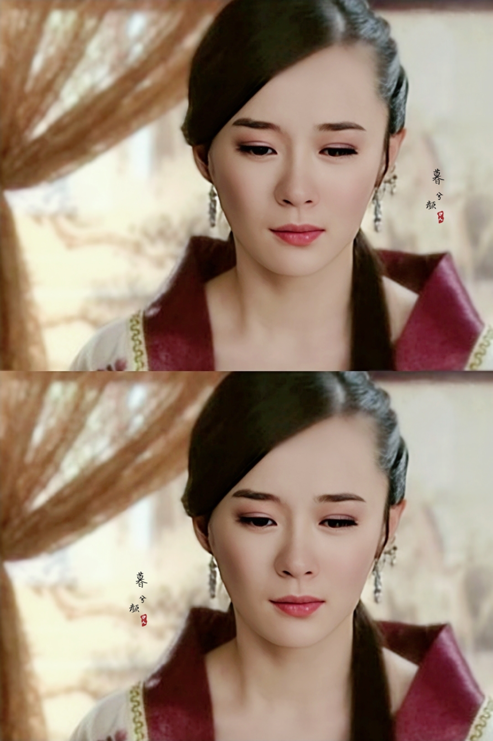 秋水凝眸玉作容,梨涡浅笑韵无穷