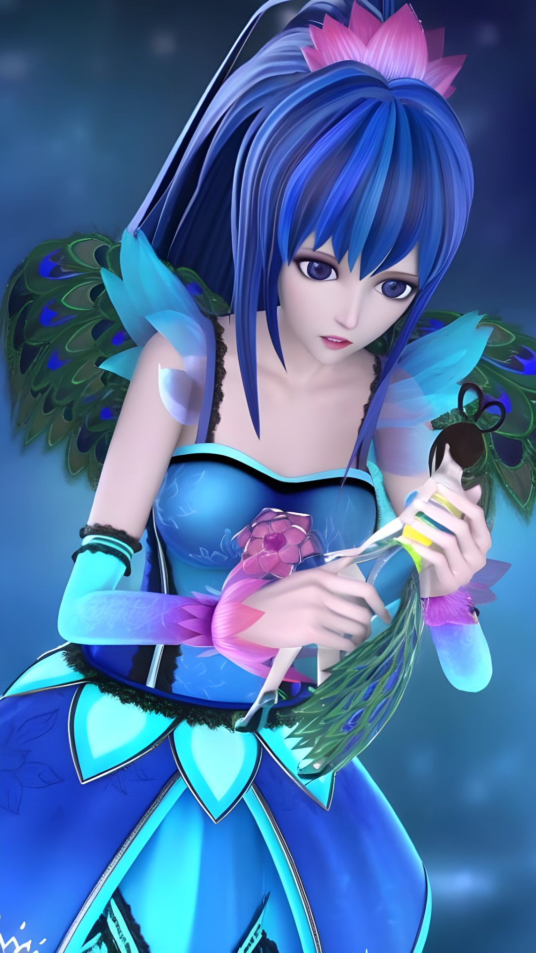 陈思思  别名 思思,思思小姐(管家),陈思思(父母),主人(蓝孔雀称)