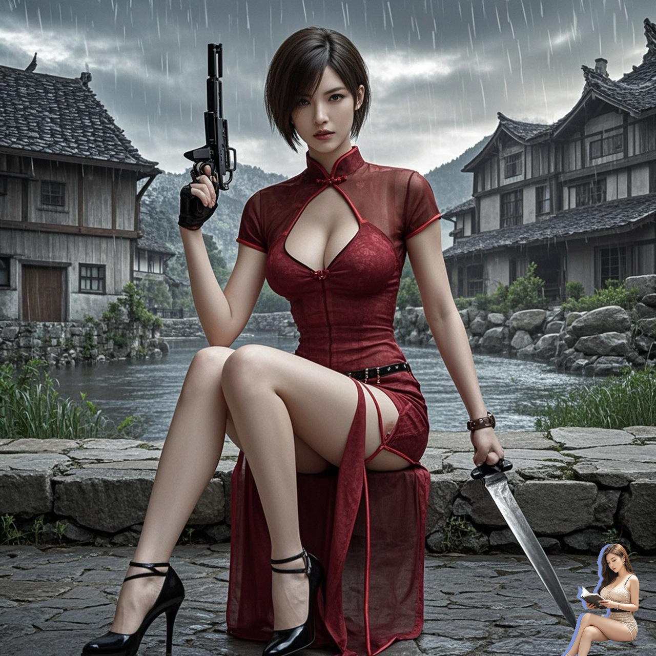 艾达,大家还记得她吗?#游戏# #生化危机# #美女# #手机壁纸