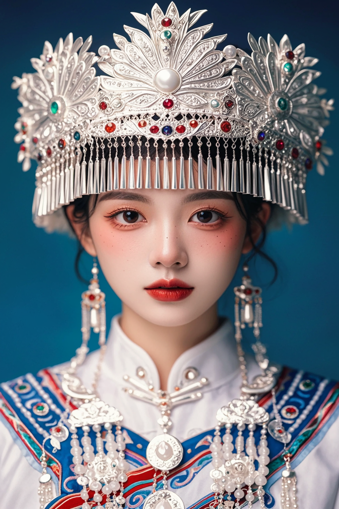 东亚传统服饰与美妆的完美融合96  98一眼就被这华丽的头饰和精致