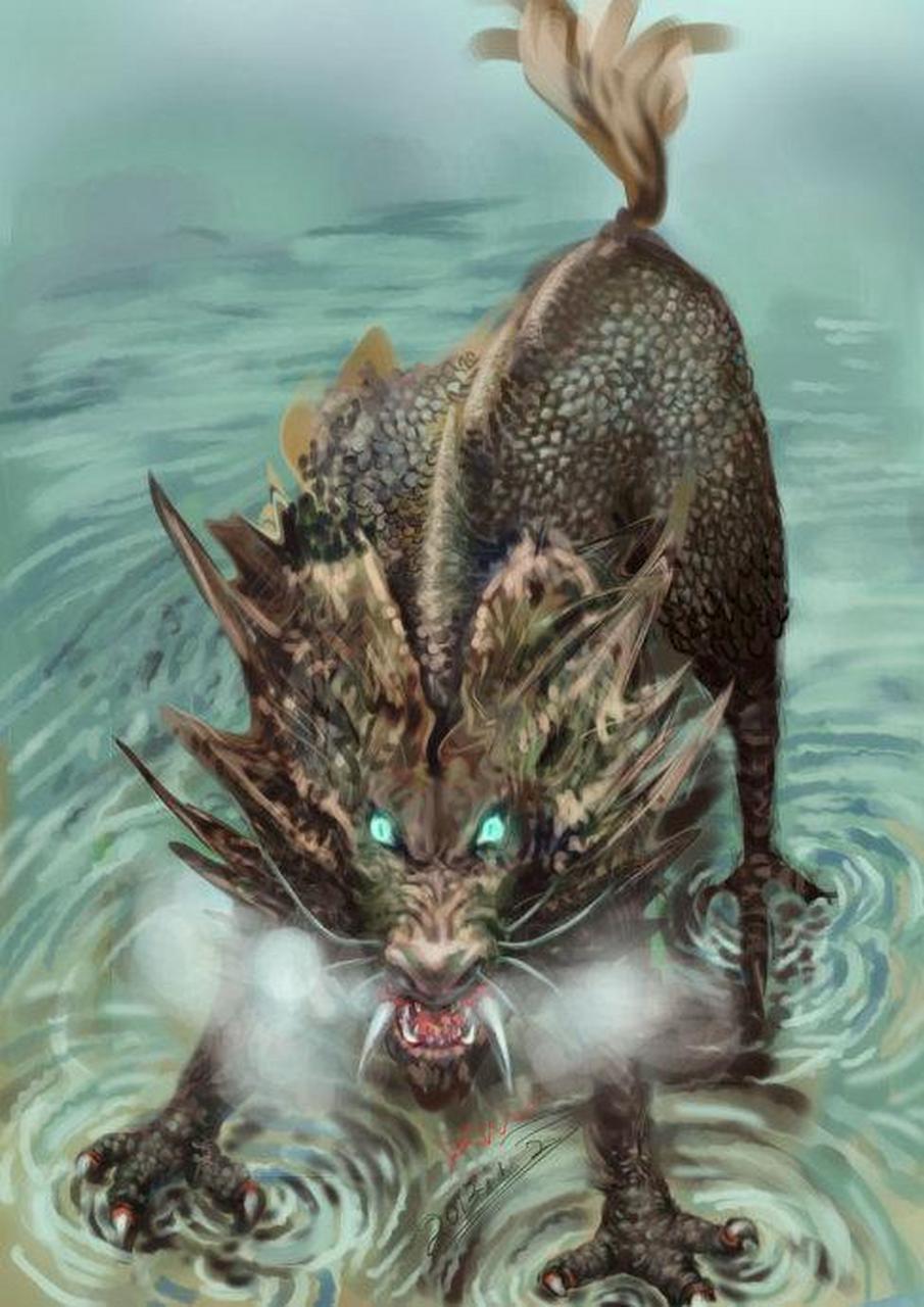 民间流传着一种说法,年是一种怪兽,头顶长着锋利