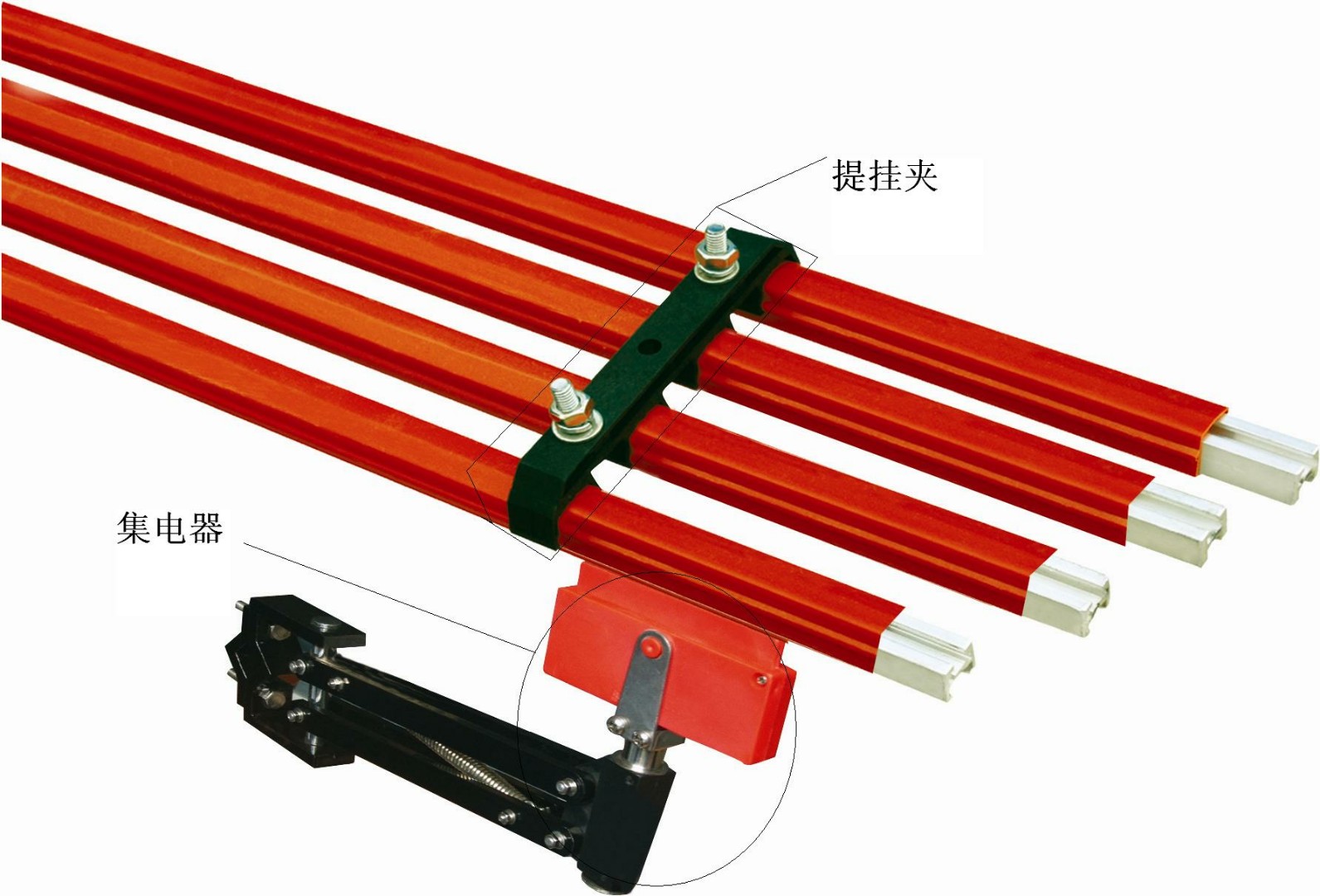 滑触线型号规格一览表,安全滑触线规格型号,行车滑触线安装图,请咨询