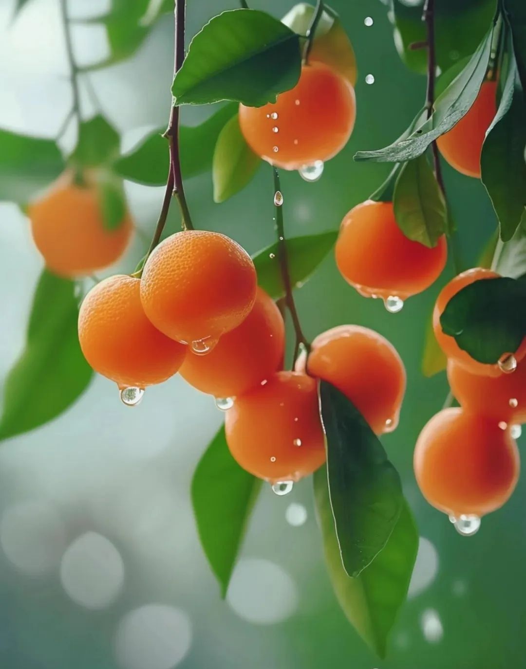 清晨的露珠,滋润的橙香,生活的小确幸.橘子味的夏天