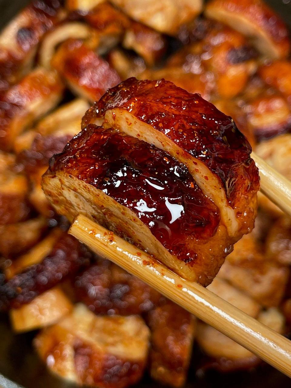 我妈尝了一口,让我原地开店!||一定要试试这个蜜汁鸡肉卷,巨香巨好吃!