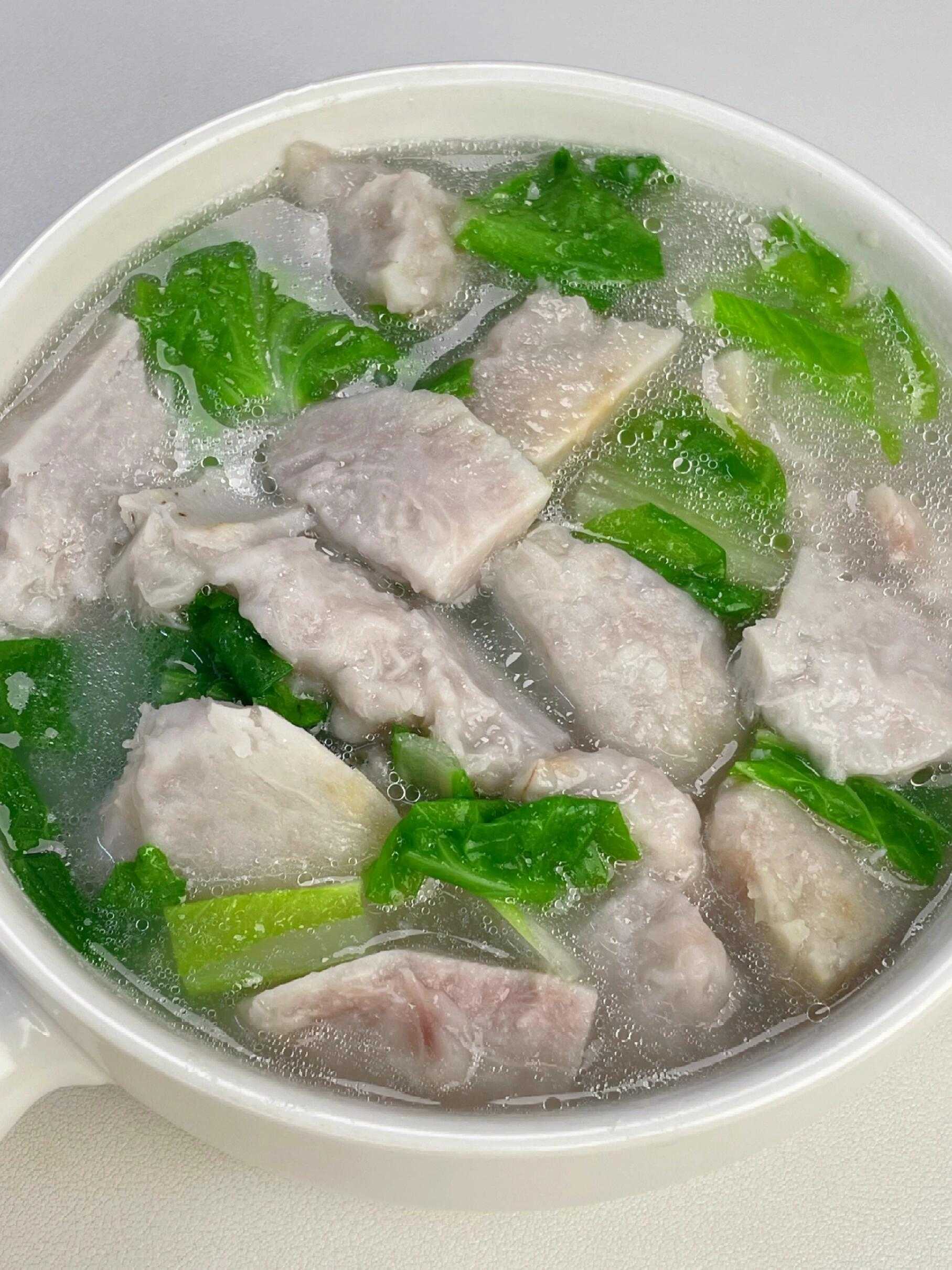 巨好吃的奶芋青菜汤!巨巨好吃!口感糯叽叽!真的好好吃!