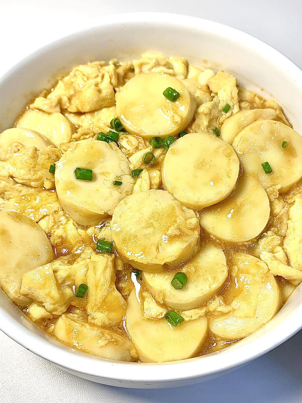 鸡蛋豆腐这样做鲜香嫩滑.巨巨巨好吃