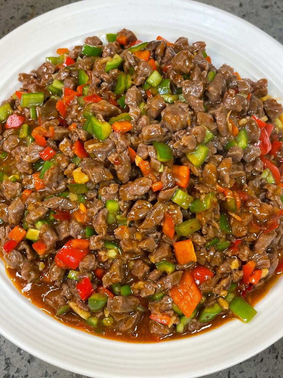 好吃到💥||双椒碎牛肉!好吃到停不下来!