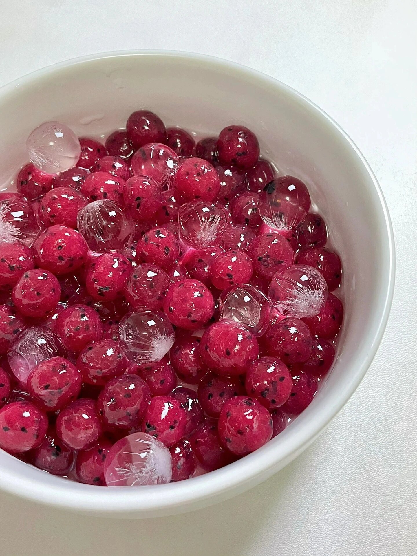 比珍珠还好吃呢!||火龙果啵啵,再加入雪碧,怎么这么好吃