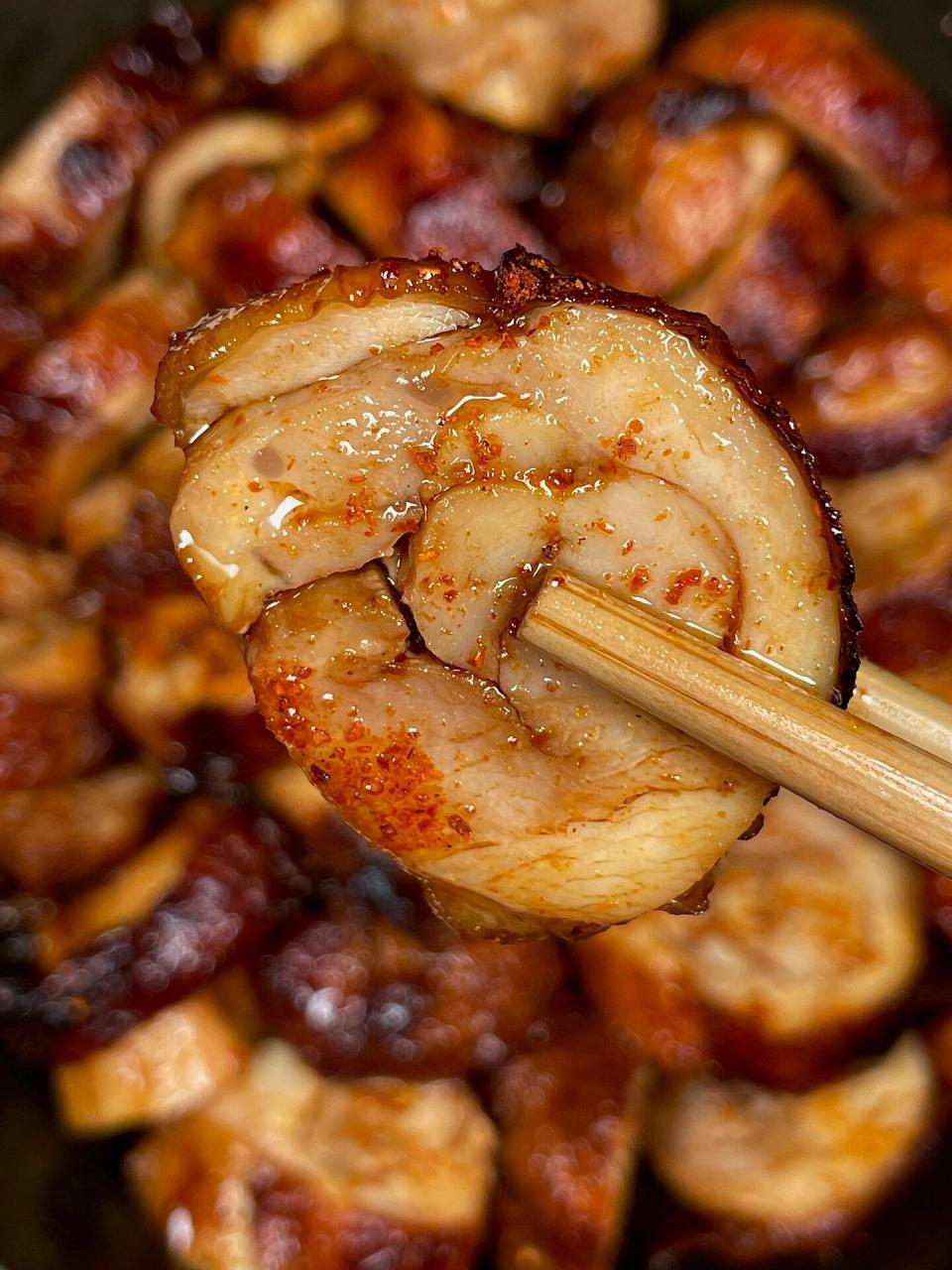 我妈尝了一口,让我原地开店!||一定要试试这个蜜汁鸡肉卷,巨香巨好吃!