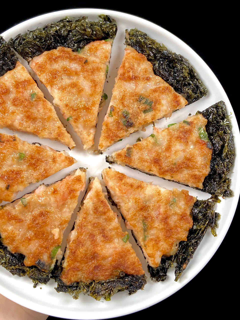 虾滑紫菜饼,吃一次就爱上了!