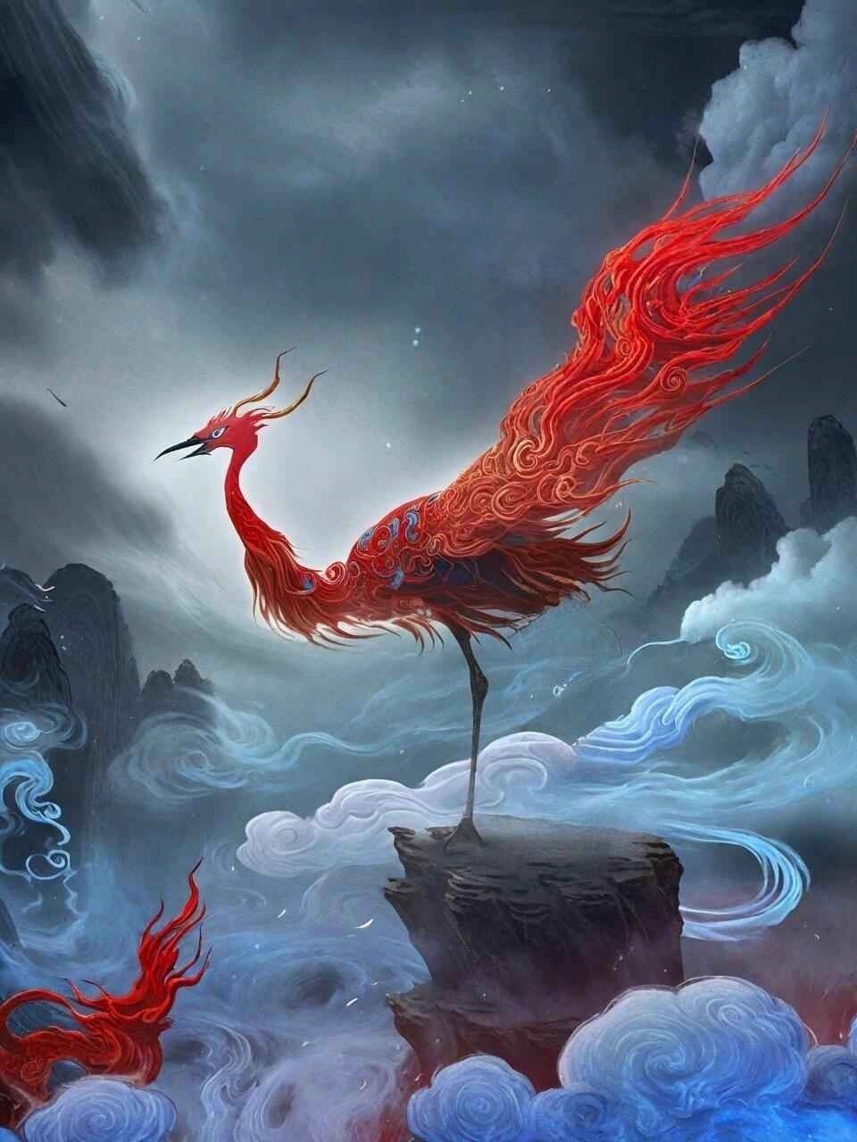 有一种鸟叫"毕方"在古代文献中,毕方鸟被认为是吉祥的象征,代表着祥瑞