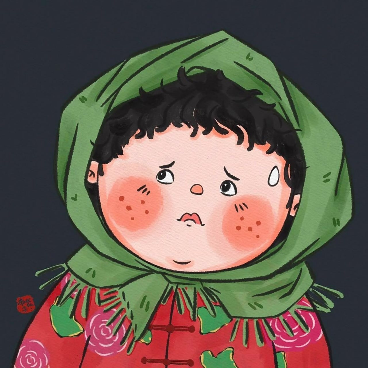 眯眯眼阔爱女生头像 676767