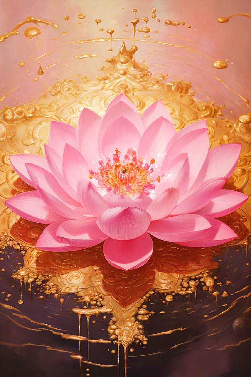 好运佛系莲花朵朵盛开,好运连连!