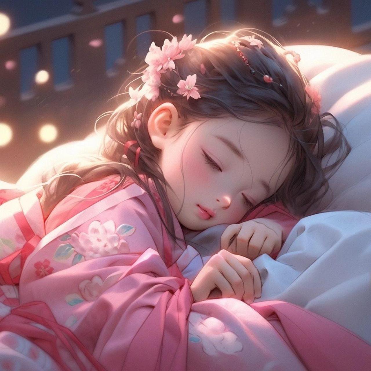 "睡美人"古风小可爱头像 676767