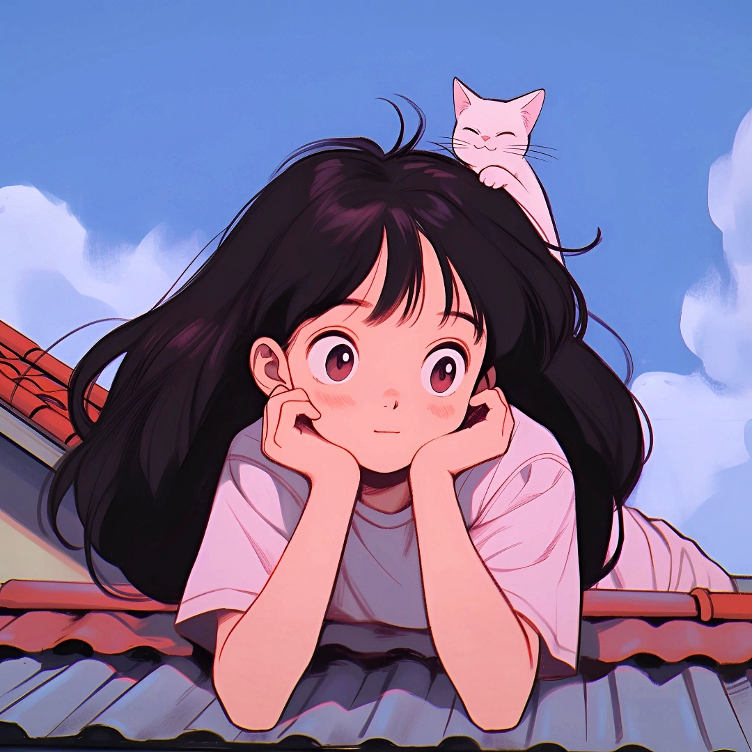 " 安静治愈的女生头像 . "