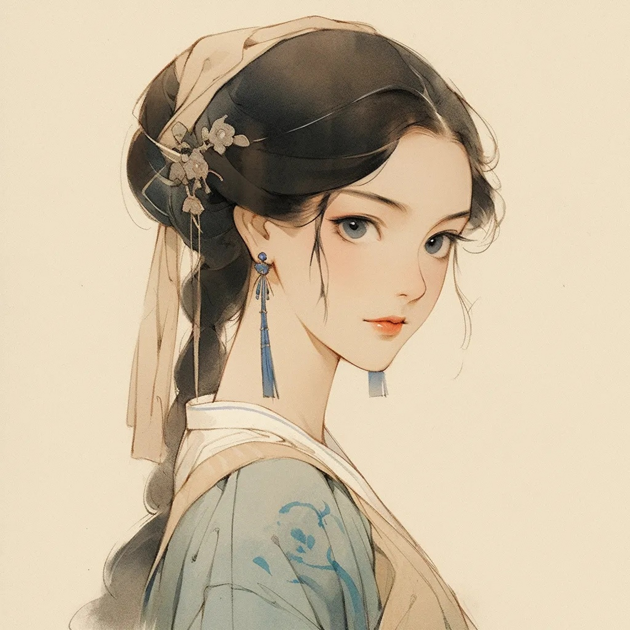 唯美古风女生头像 676767