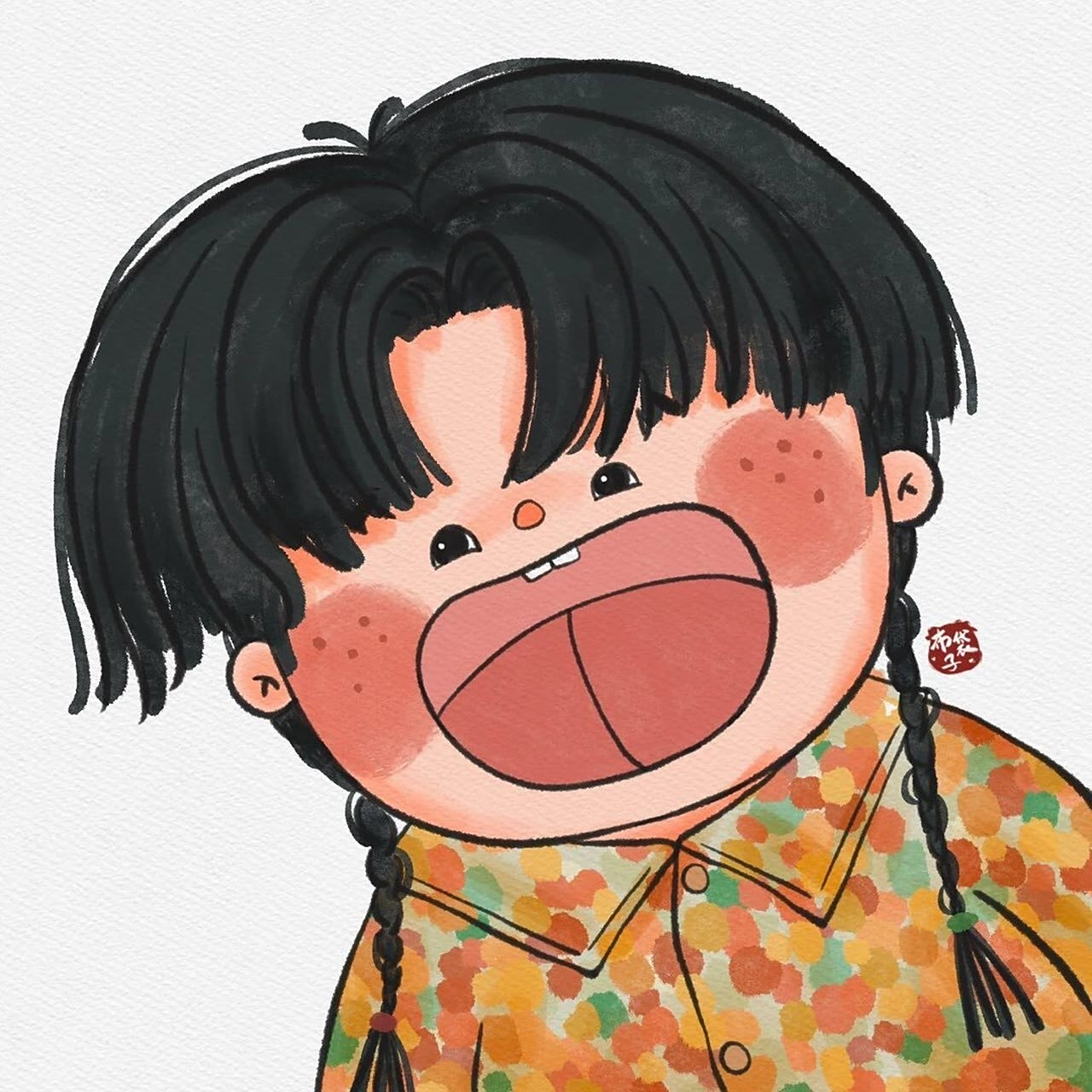 眯眯眼阔爱女生头像 676767