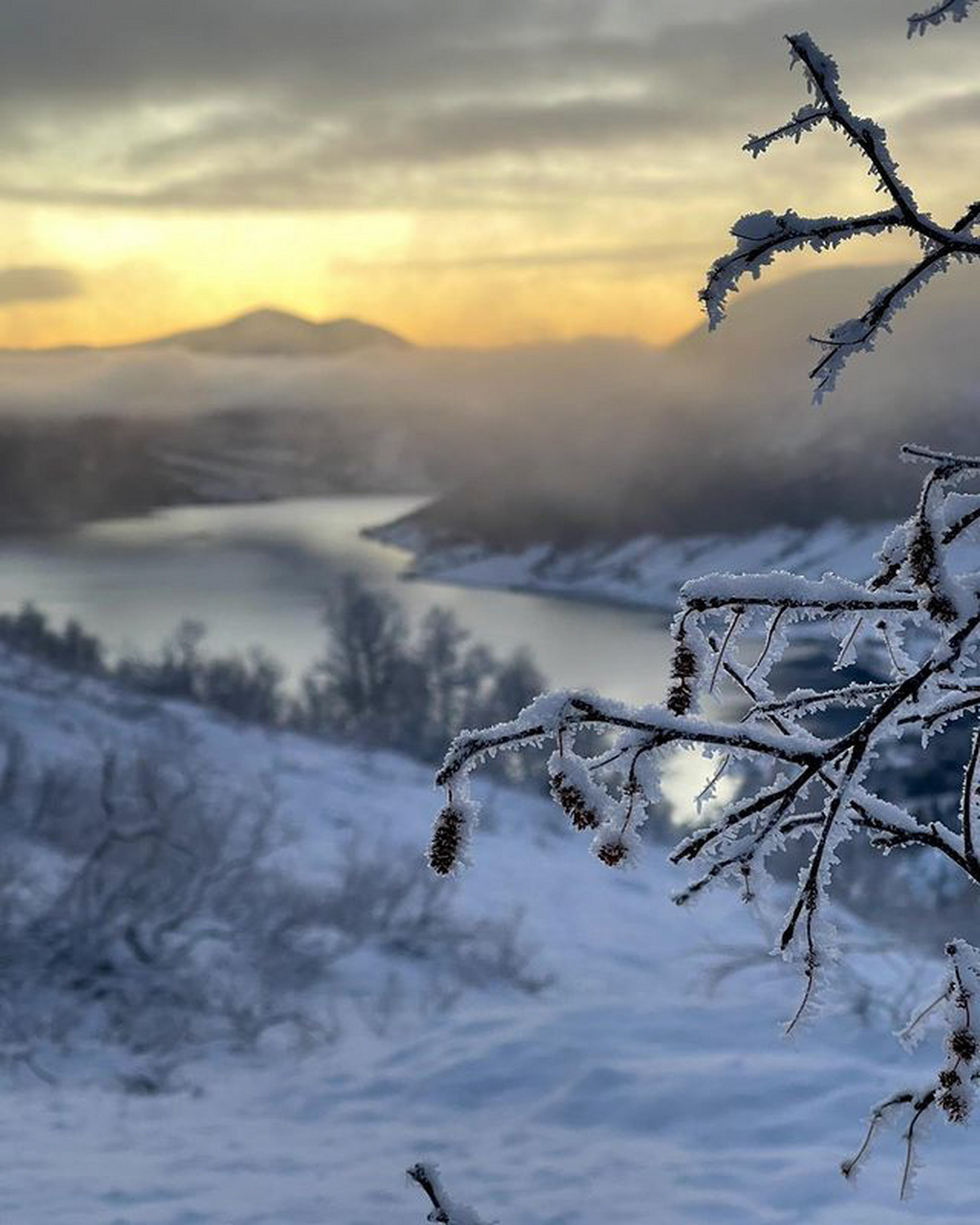 挪威冬日雪景 静谧之美99 . 676767#潜力作者扶持计划