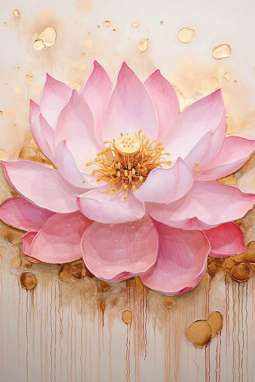 好运佛系莲花朵朵盛开,好运连连!