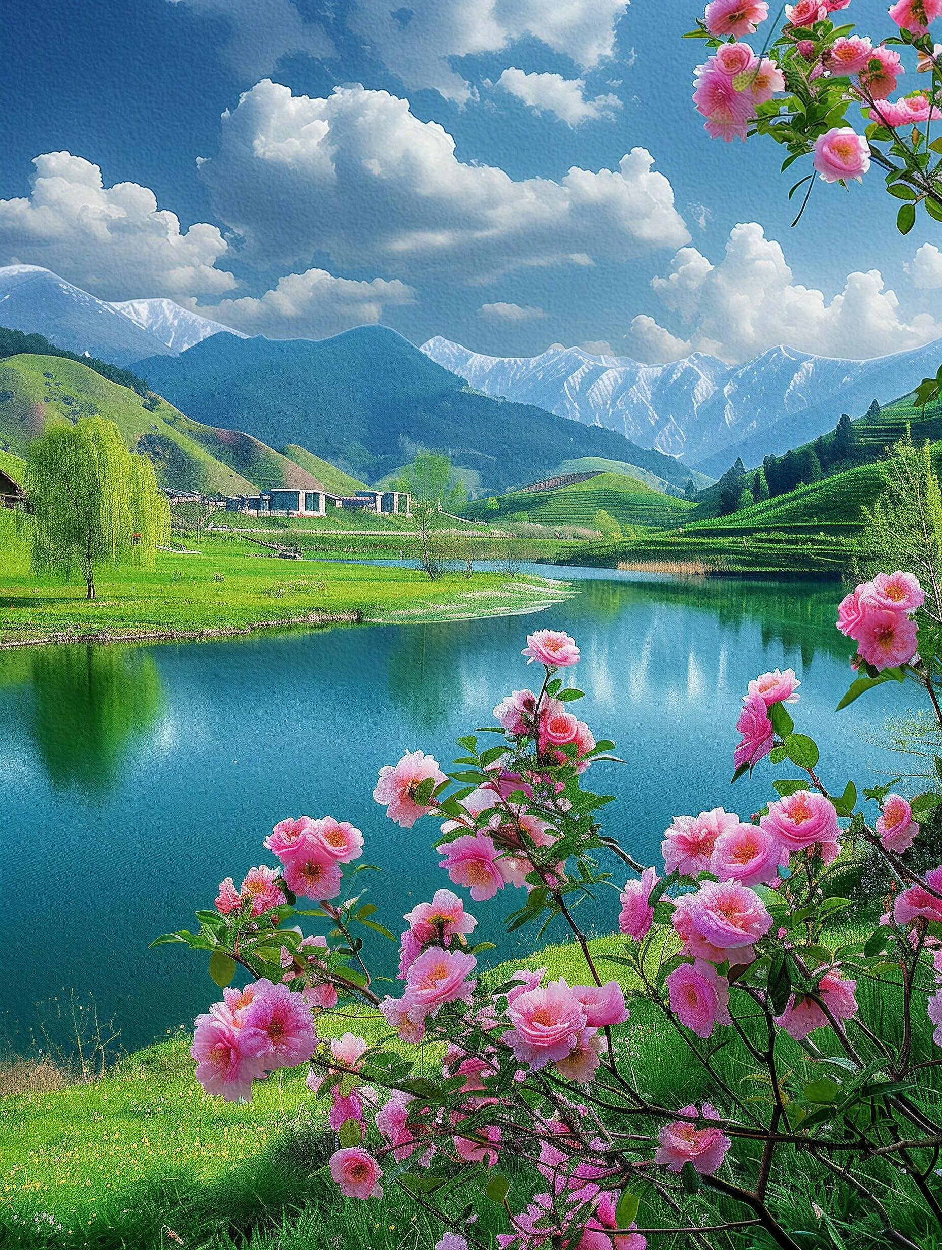 置身自然,呼吸清新空气,感受花草芬芳,好心情在自然的怀抱中悄然绽放