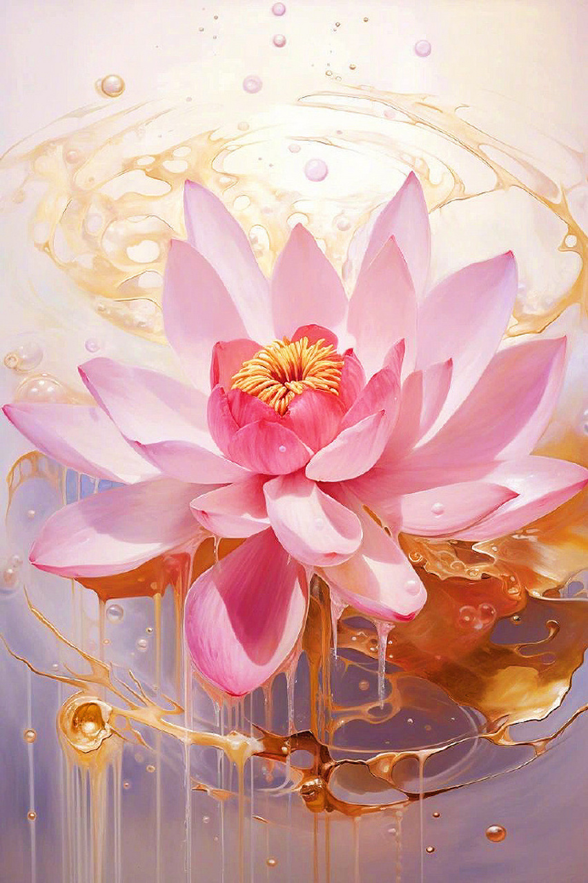 好运佛系莲花朵朵盛开,好运连连!