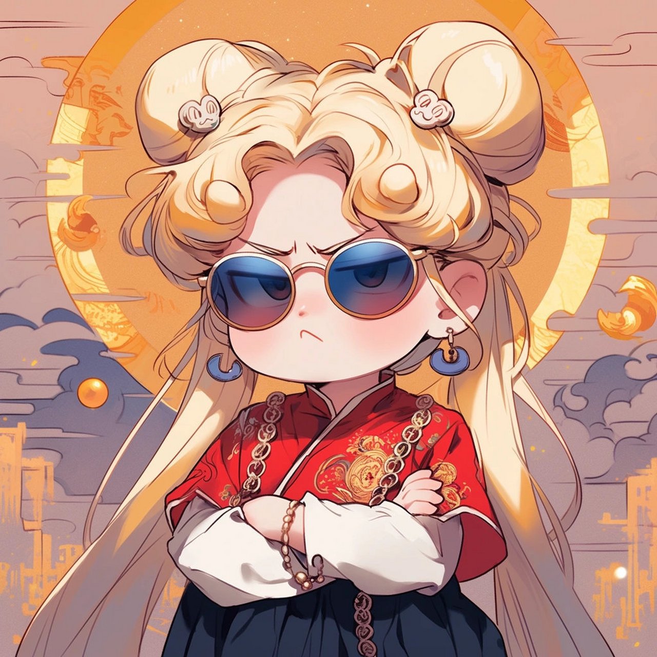 墨镜9815一带谁也不爱女生头像 676767