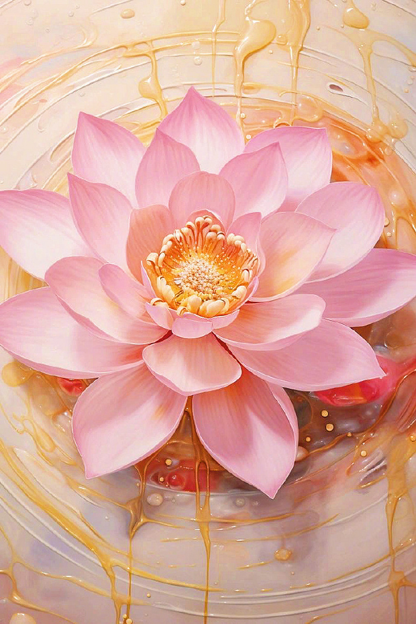 好运佛系莲花朵朵盛开,好运连连!