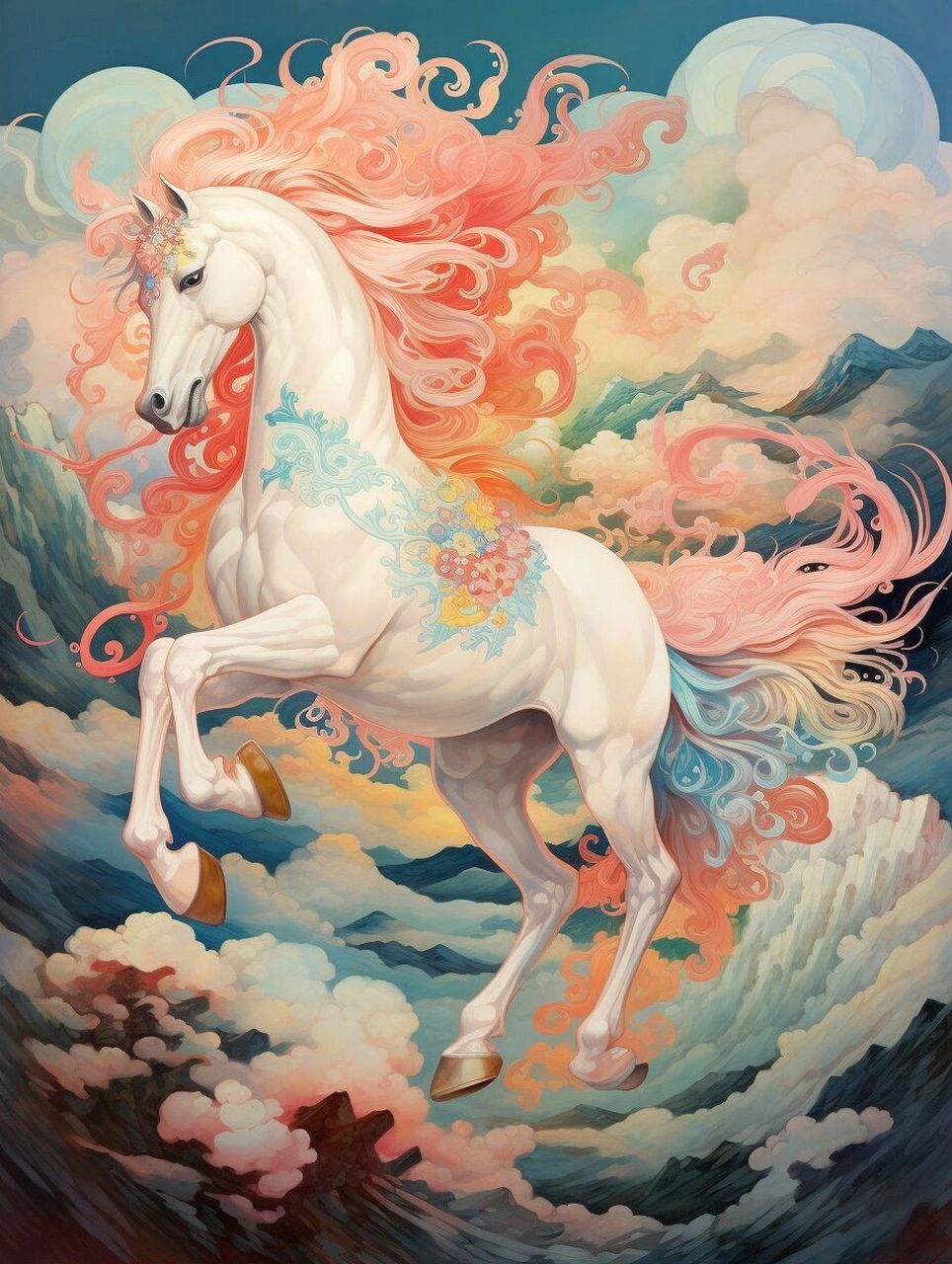 "马踏祥云"寓意着人们在不断追求梦想和奋斗过程中所取得的成功.