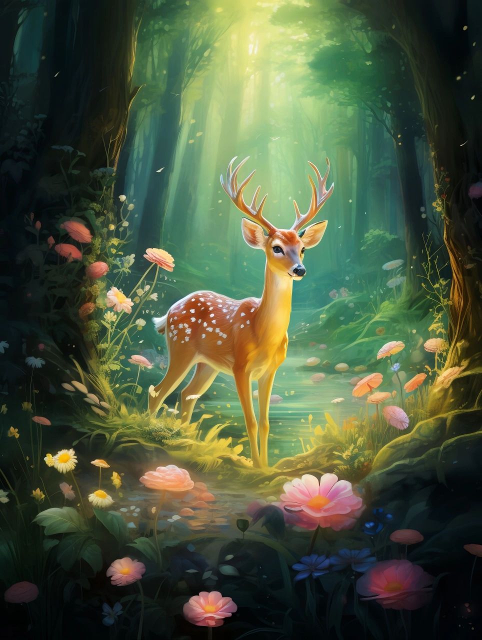 遇见灵鹿,福鹿双全 676767