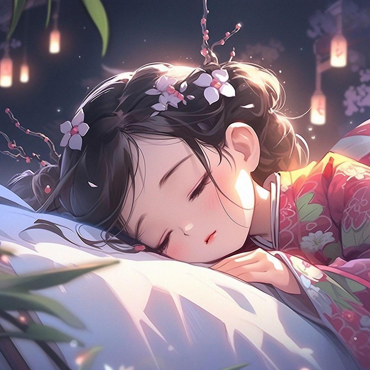 "睡美人"古风小可爱头像 676767