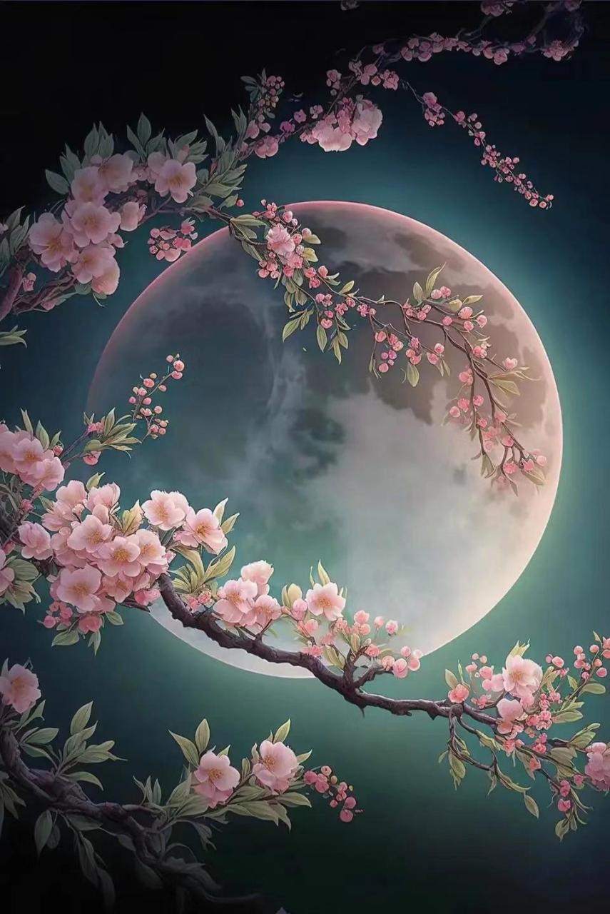 花好月圆唯美境意背景图 676767