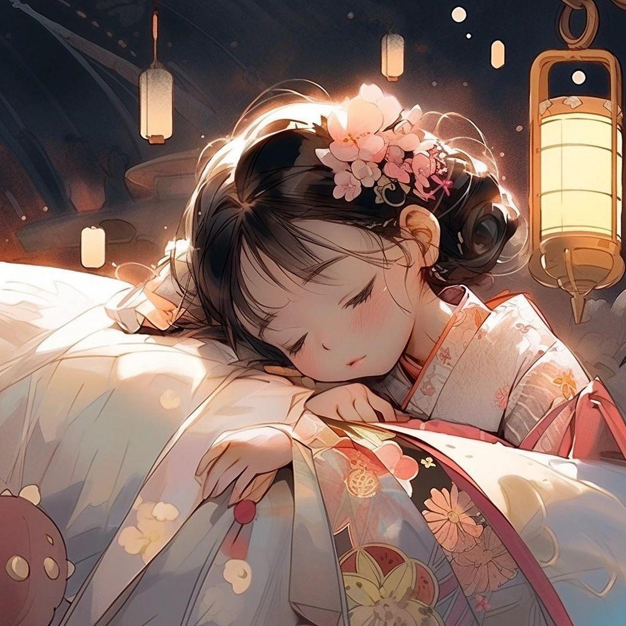 "睡美人"古风小可爱头像 676767