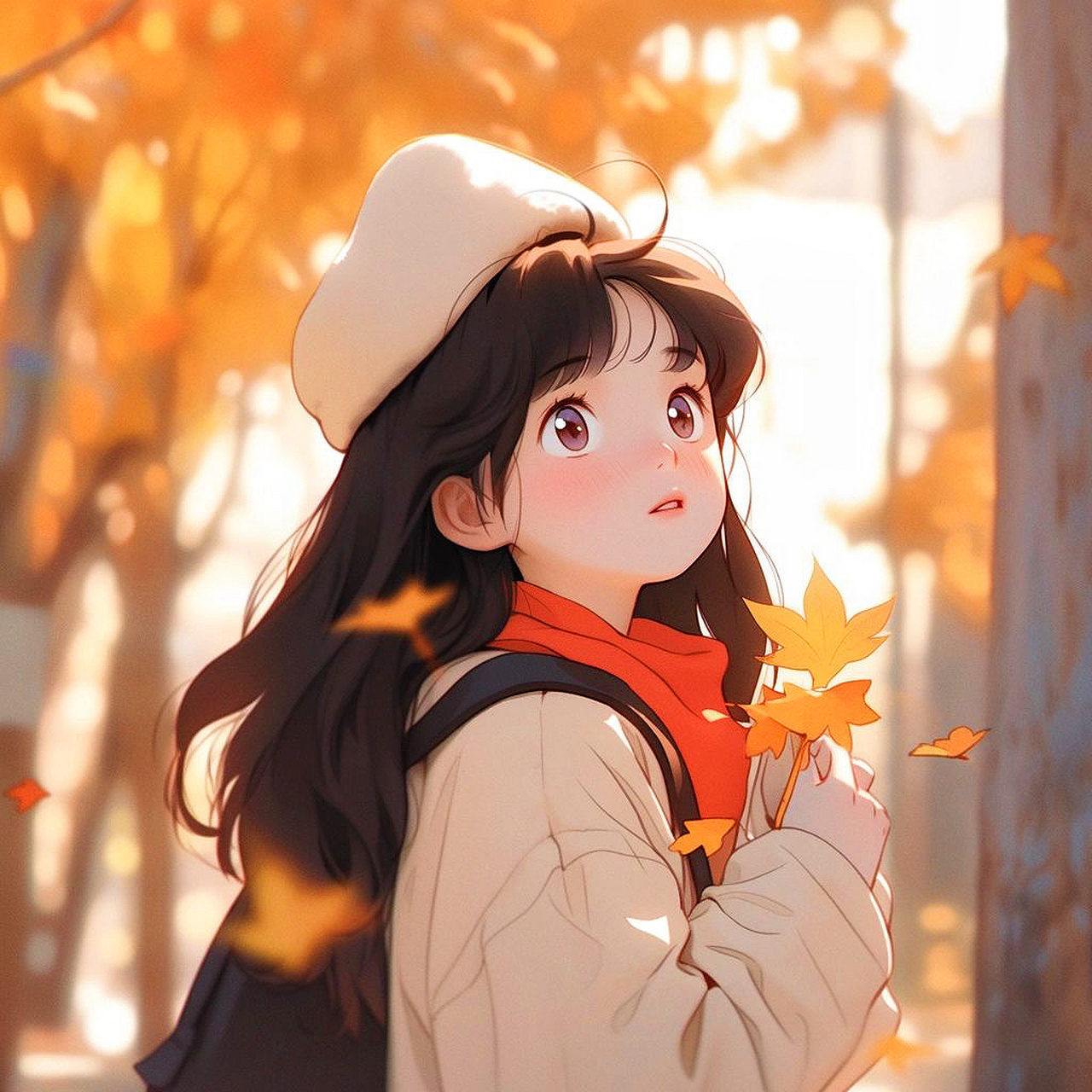 " 秋日女生头像 . " 676767