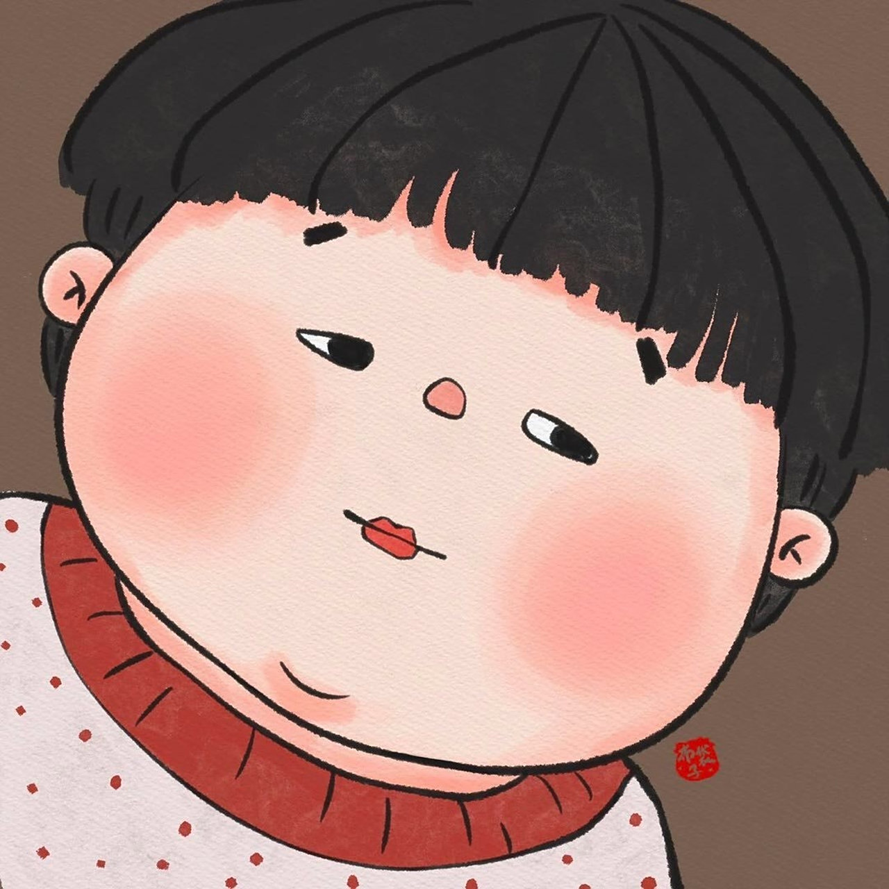 眯眯眼阔爱女生头像 676767