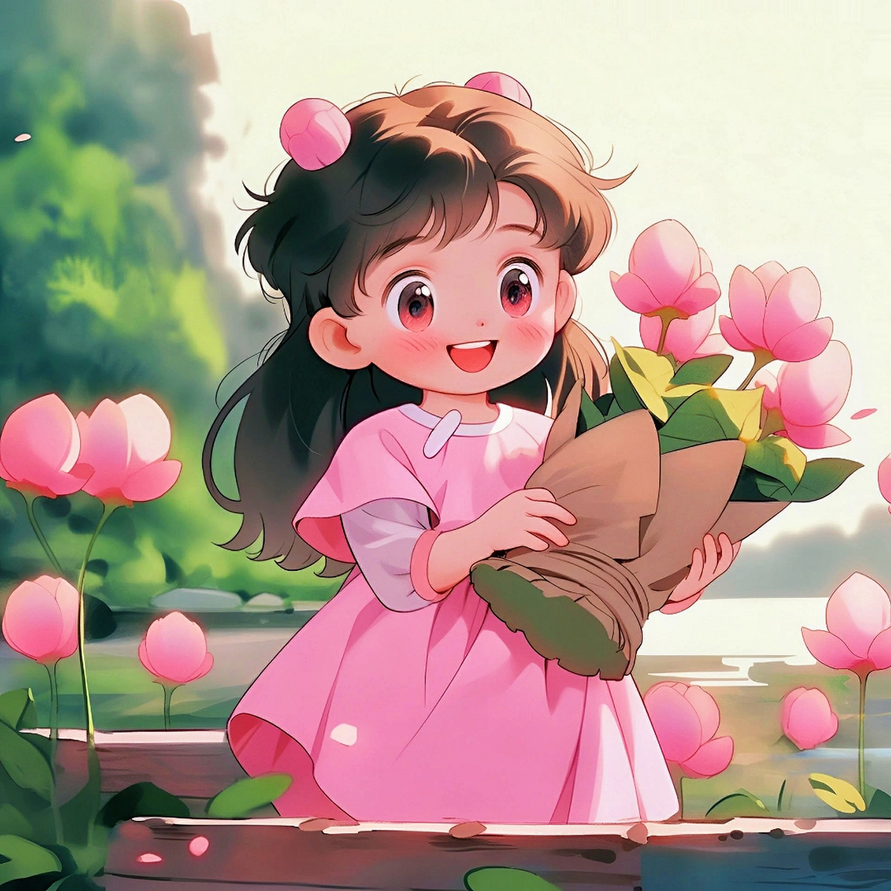 " 心无杂念多欢喜,好运莲莲送给你 . " 676767